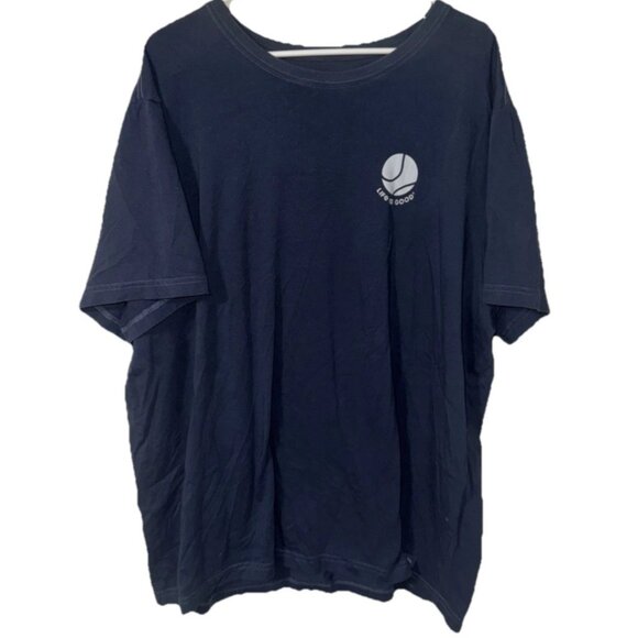 Life is Good Dark Blue Tee Shirt Racquetball Size XXXL - Picture 1 of 5